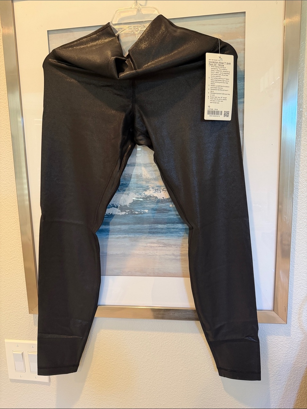 lululemon athletica Black Faux-Leather Leggings